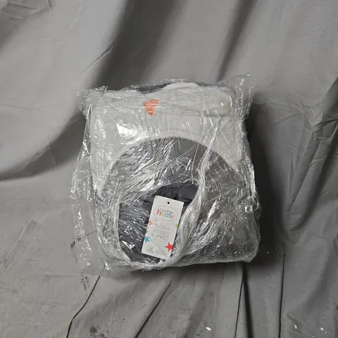 BOX OF APPROXIMATELY 3 X  SHERPA HOODED BLANKET – GREY 146 X 180 CM