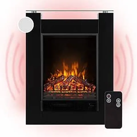 KLARSTEIN ELECTRIC FIREPLACE, 1800W LED FLAMER, INDOOR LOG EFFECT WOOD BURNER