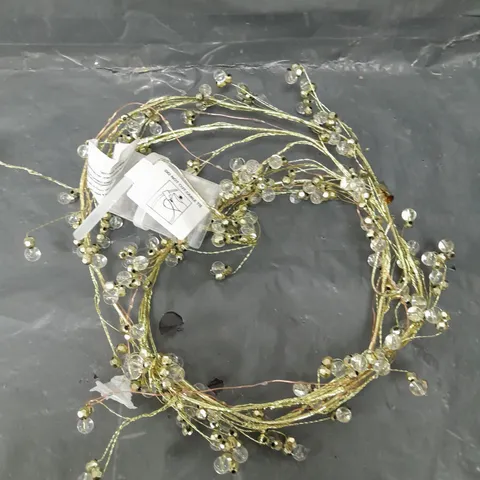 PRE-LIT BATTERY OPERATED BEADED GARLAND