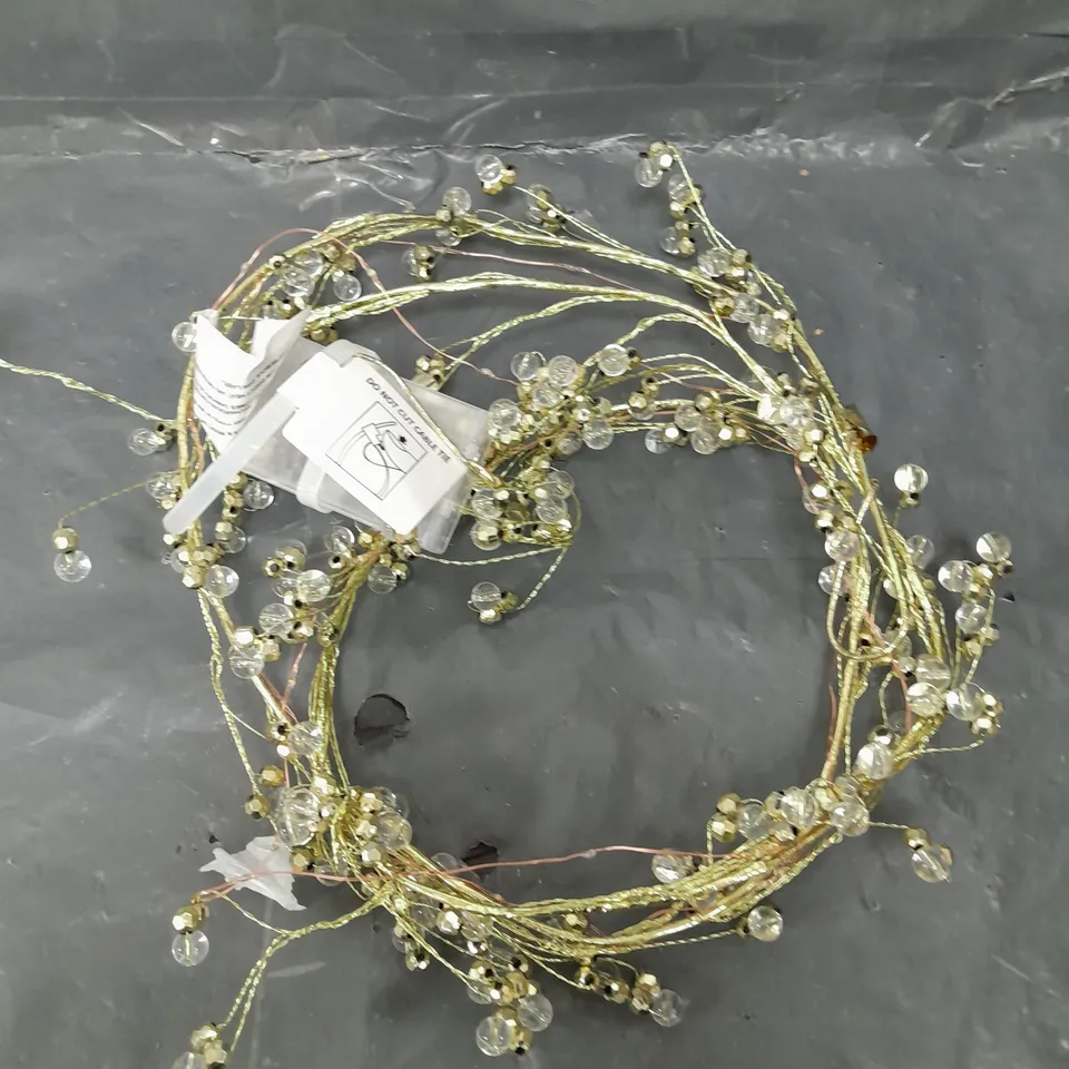 PRE-LIT BATTERY OPERATED BEADED GARLAND RRP £13