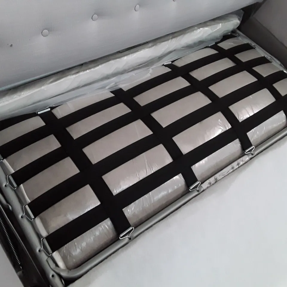 QUALITY DESIGNER ATWORTH 3 SEATER SOFA BED - GREY FABRIC 