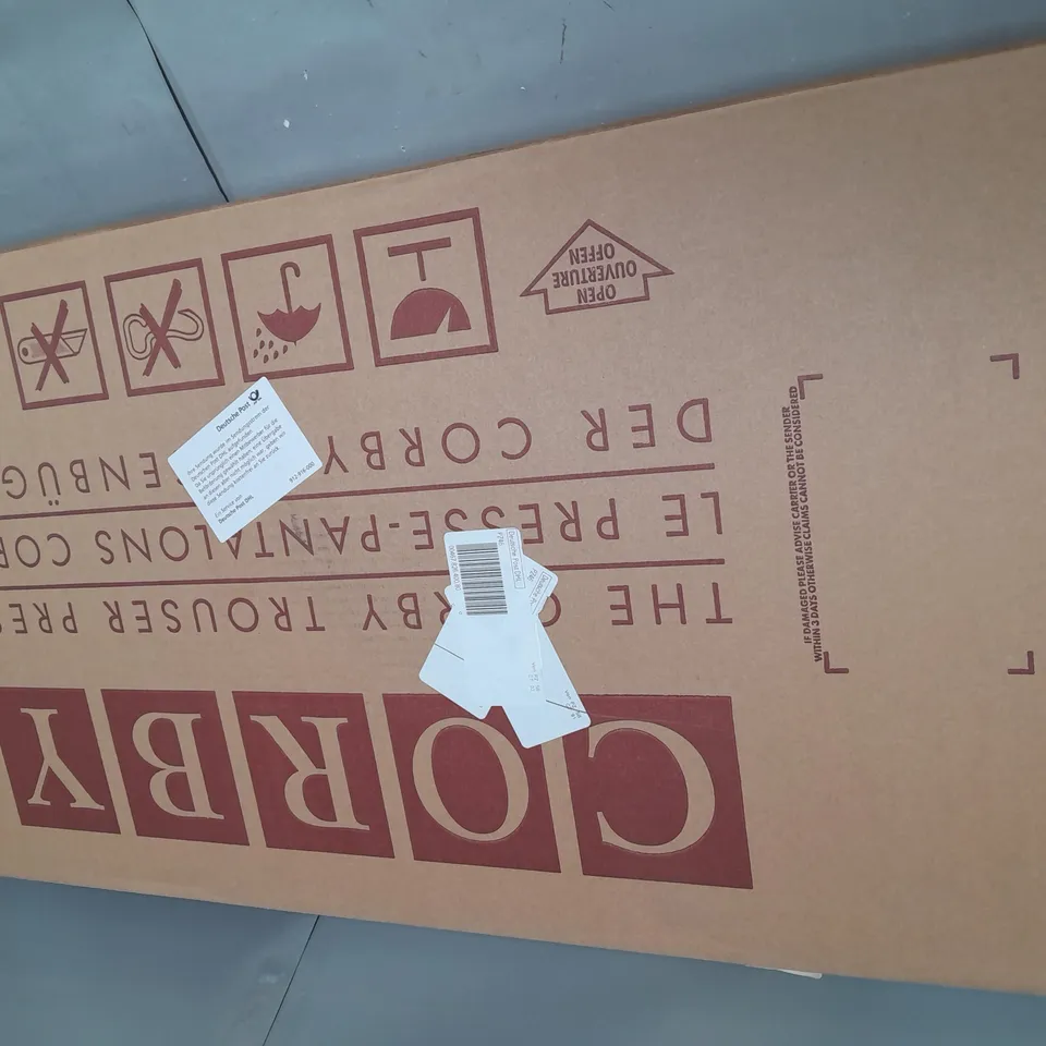 BOXED CORBY TROUSER PRESS SATIN CHROME EFFECT