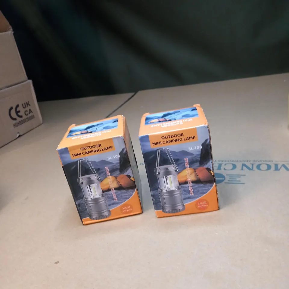 LOT OF 2 OUTDOOR MINI CAMPING LAMP