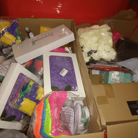 PALLET OF ASSORTED ITEMS TO INCLUDE DOOR HOOKS, KIDS CRAFT PACKS AND ARTIFICIAL FLOWERS