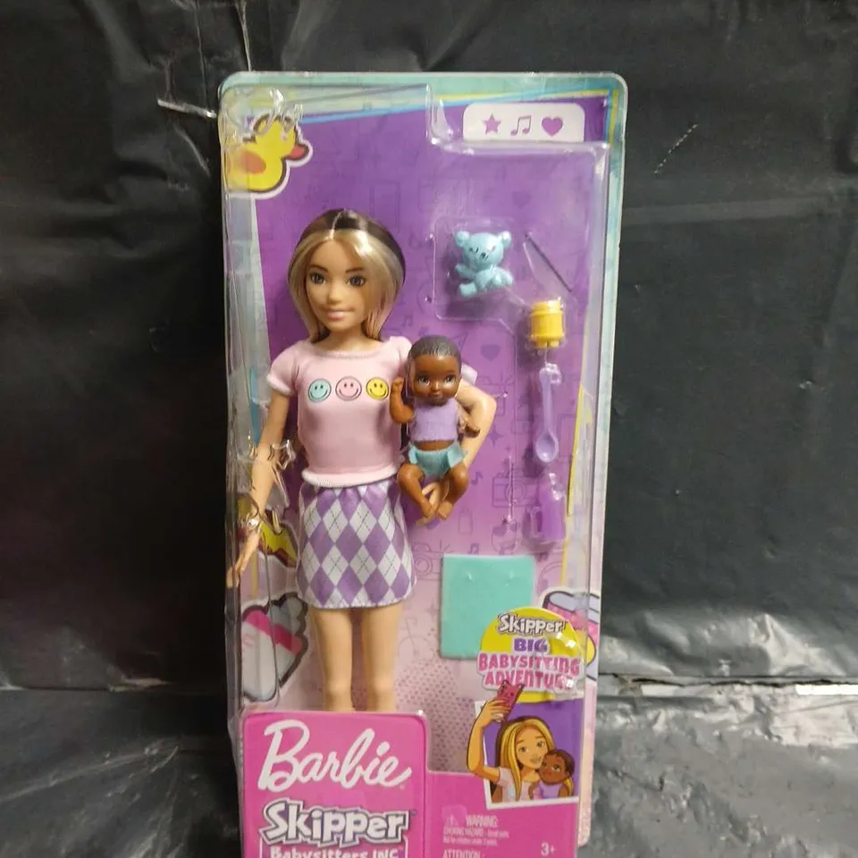 BARBIE SKIPPER BABYSITTERS INC DOLL WITH BABY – BOXED