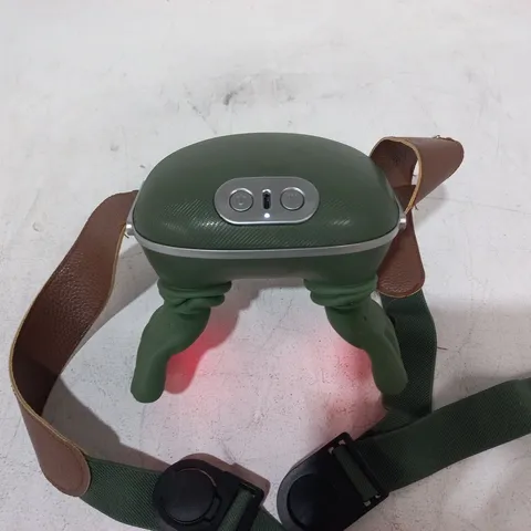 UNBOXED STRAPABLE MASSAGER IN GREEN WITH HEAT