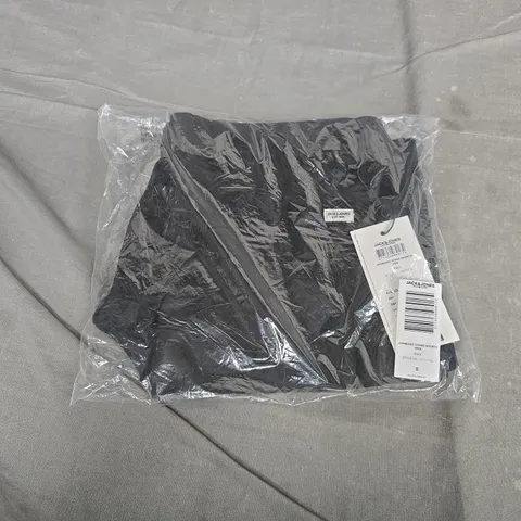 BAGGED JACK & JONES BASIC CHINO SHORTS AKM BLACK UK SIZE S