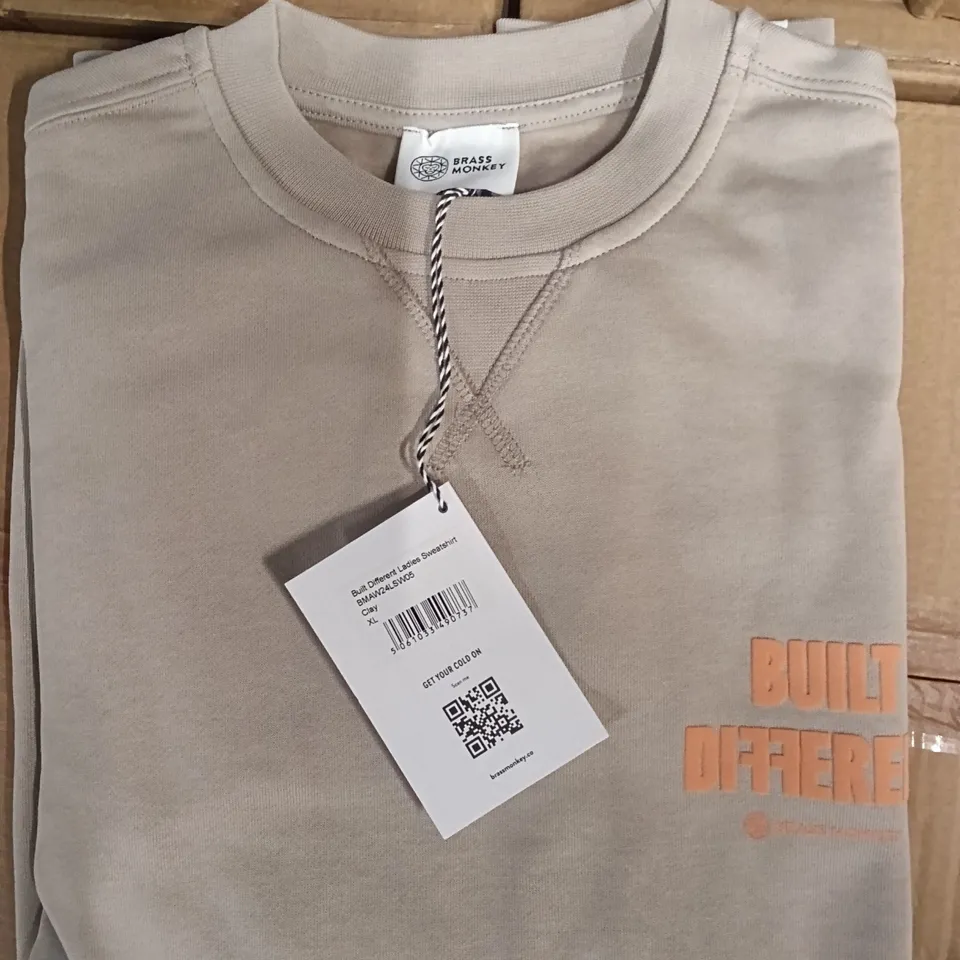 BOX OF BRASS MONKEY SWEATS - CLAY SIZE XL APPROXIMATELY 11
