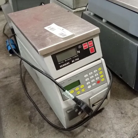 HERBERT BC-702 CHECK-WEIGHING SCALE & LABELER 