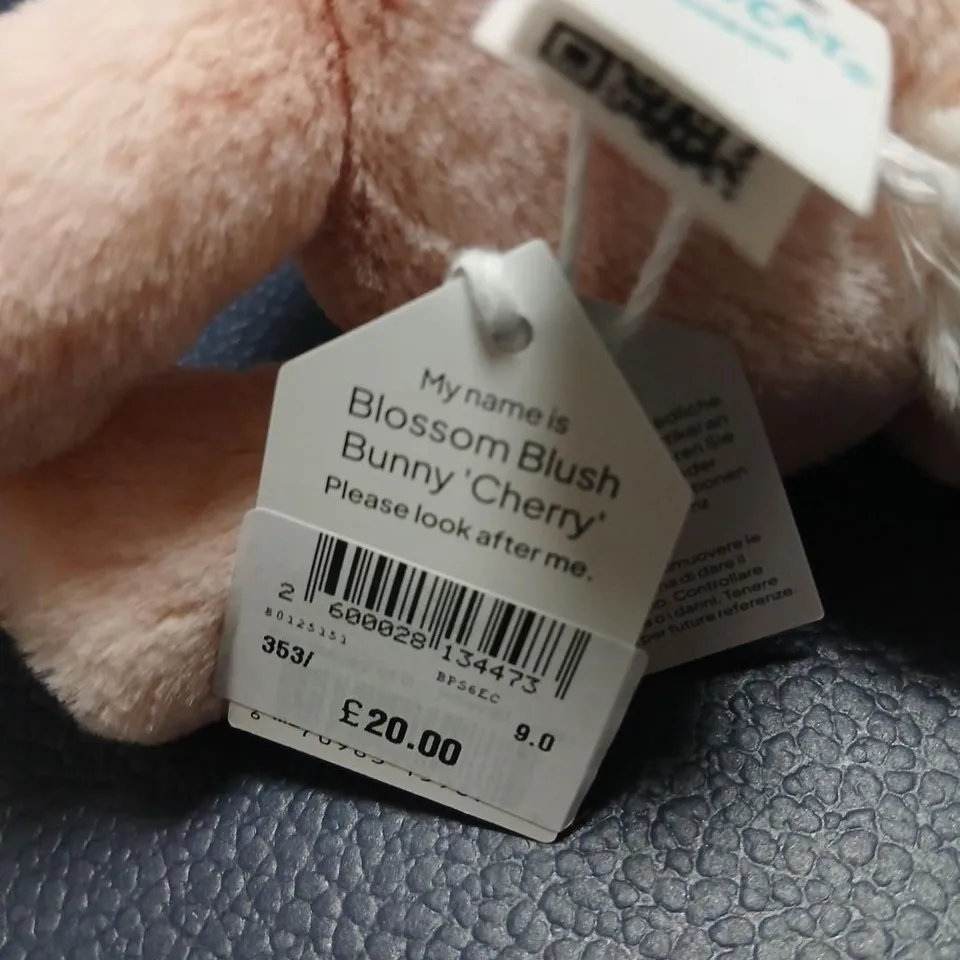 JELLYCAT BLOSSOM BLUSH BUNNY – CHERRY PLUSH TOY