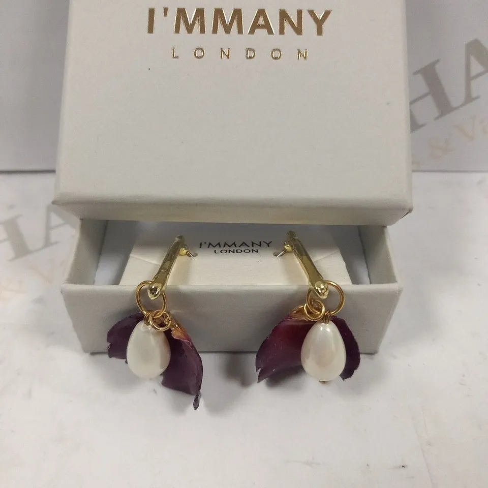 BOXED I'MMANY LONDON EARRINGS