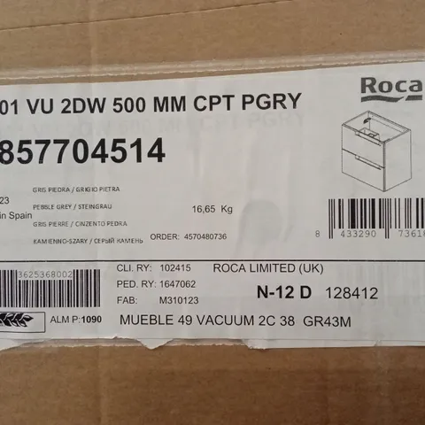 BRAND NEW BOXED ROCA R301 VANITY UNIT - PEBBLE GREY