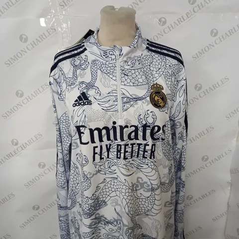 REAL MADRID FC TRAINING TOP SIZE M