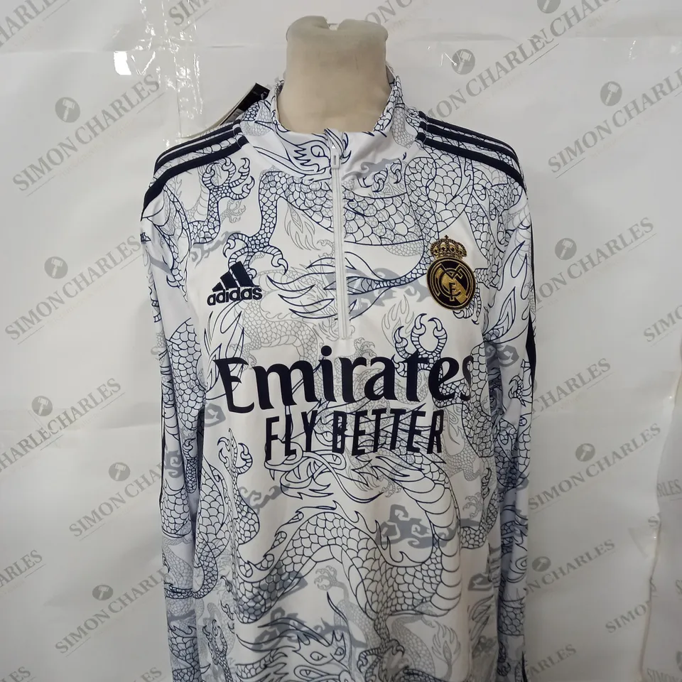 REAL MADRID FC TRAINING TOP SIZE M
