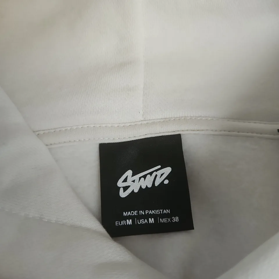 SWD WHITE HOODED SWEATSHIRT – MEDIUM (MEN'S) 