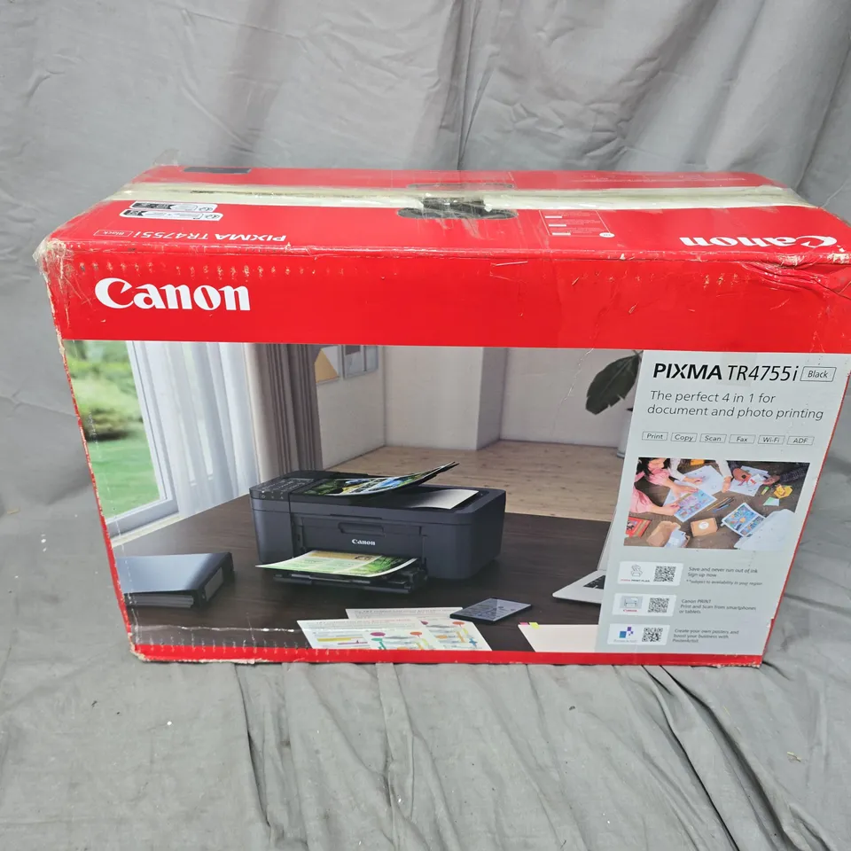 BOXED CANON PIXMA TR4755I WIRELESS COLOUR ALL-IN-ONE INKJET PHOTO PRINTER