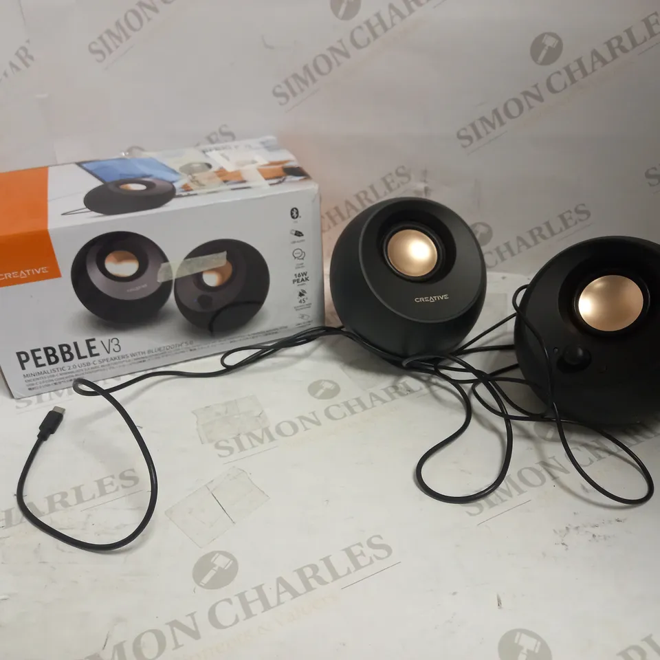 CREATIVE PEBBLE V3 USB-C SPEAKERS WITH BLUETOOTH