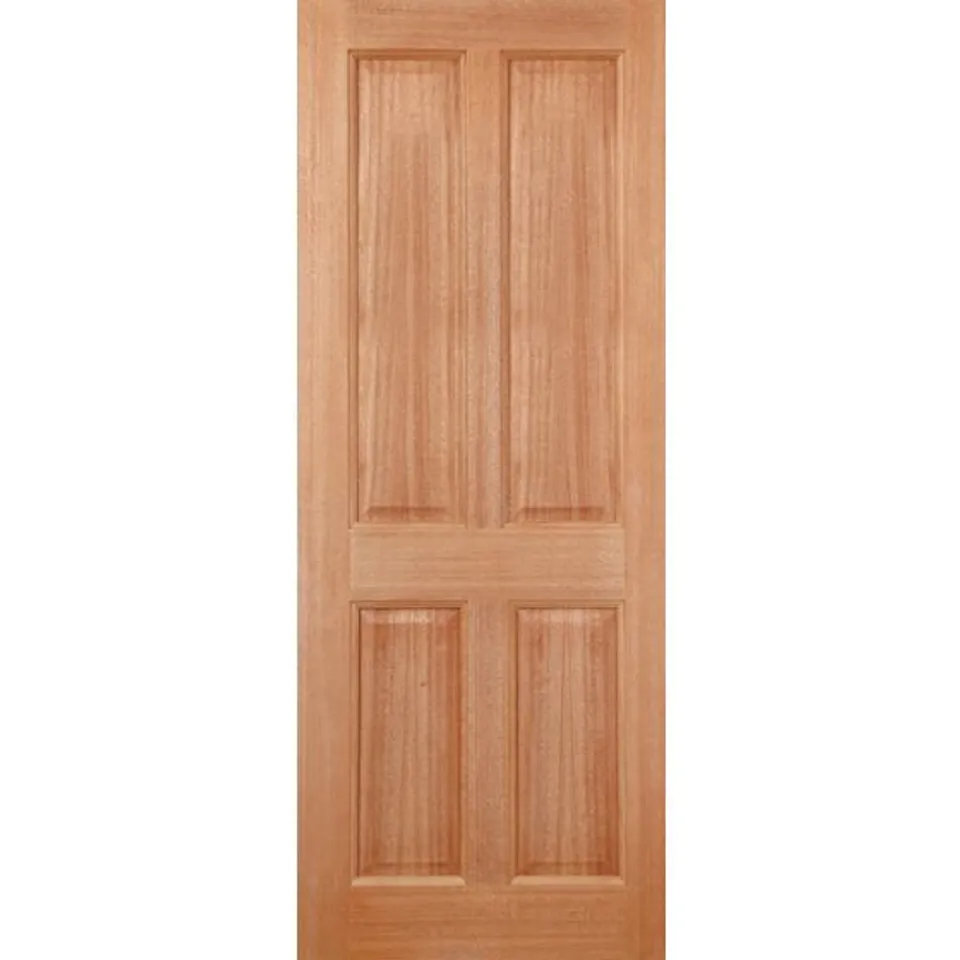 BOXED COLONIAL 4P HARDWOOD EXTERNAL DOOR - 78 x 33" 