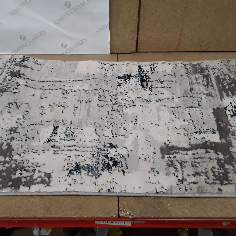 TAREN GREY/BLUE RUG 60×110CM