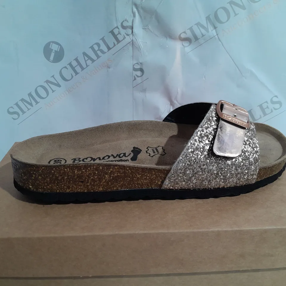 BOXED BONOVA PLATFORM SANDAL - SIZE 6