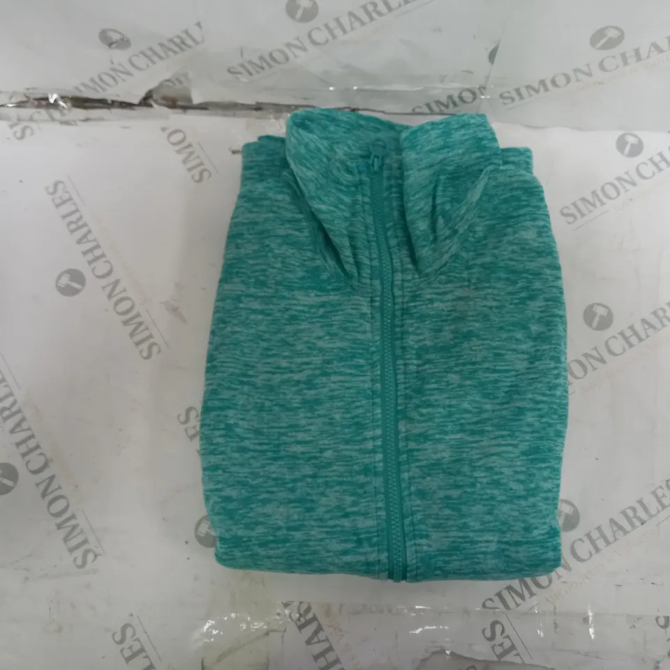 REGATA OUTDOOR ZIP FLEECE TURQOISE MARL UK SIZE 14