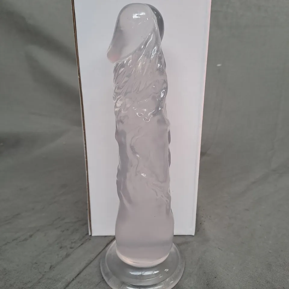 BOXED CLEAR SUCTION CUP DILDO 