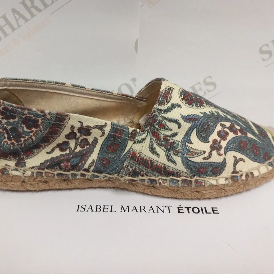 BOXED PAIR OF ISABEL MARANT CANA ESPADRILLES MIDNIGHT SIZE 36