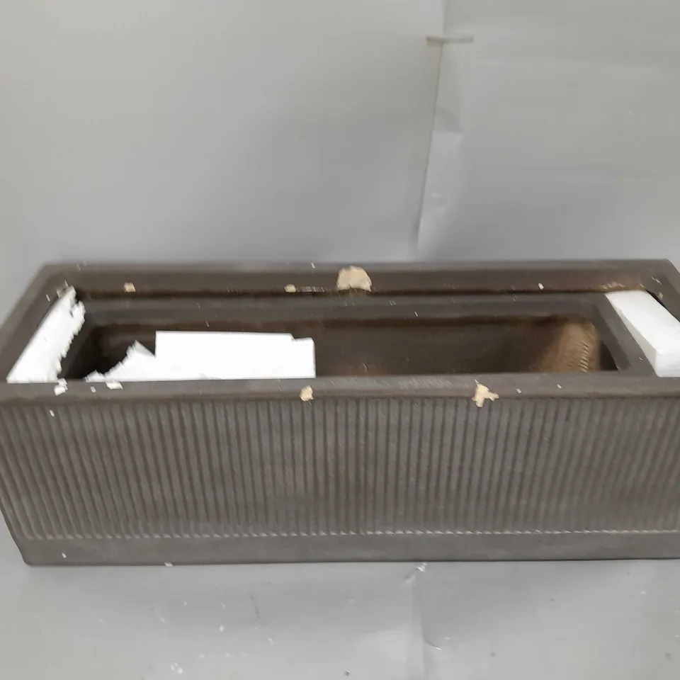 SET OF 2 TROUGHS TAUPE 