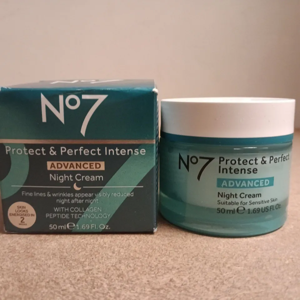 NO7 PROTECT & PERFECT INTENSE ADVANCED NIGHT CREAM 50ML, BOXED
