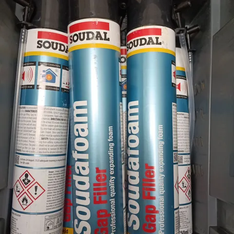 Soudal Gap Filler Expanding Polyurethane Foam Spray Can – 750ml - APPROX 6