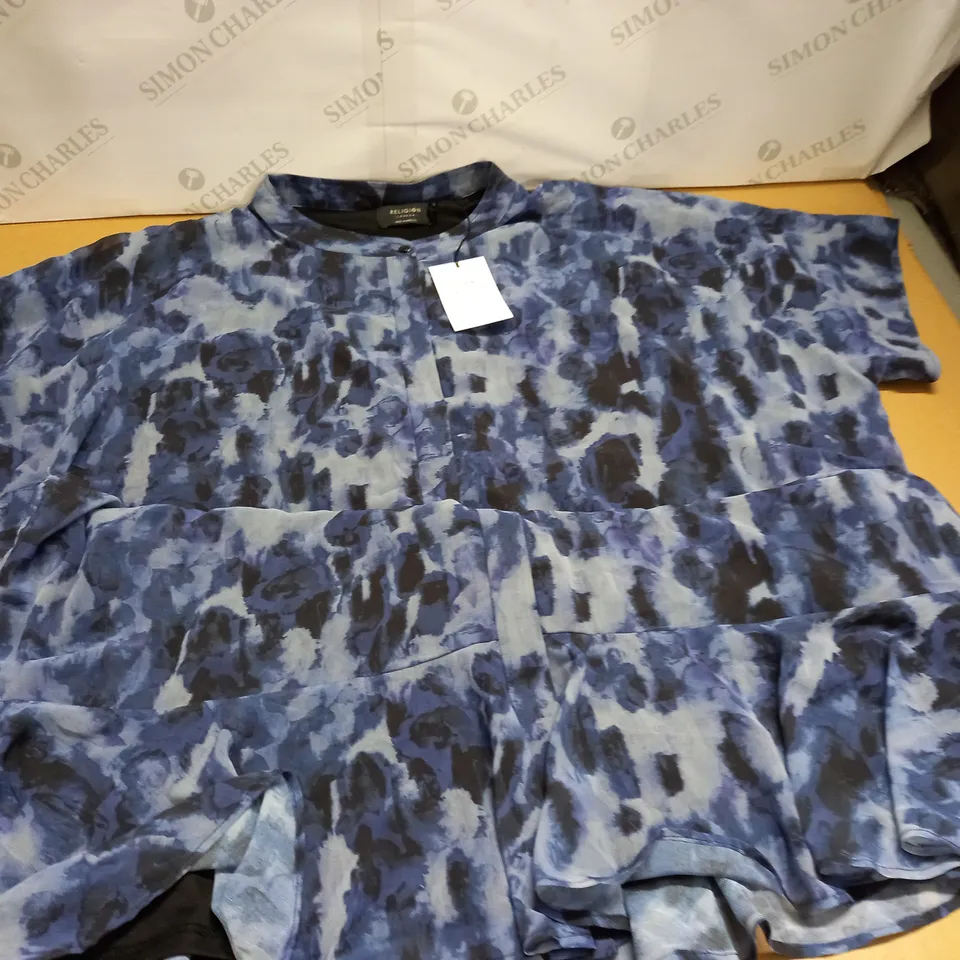 RELIGION BLUE DRESS - UK 24