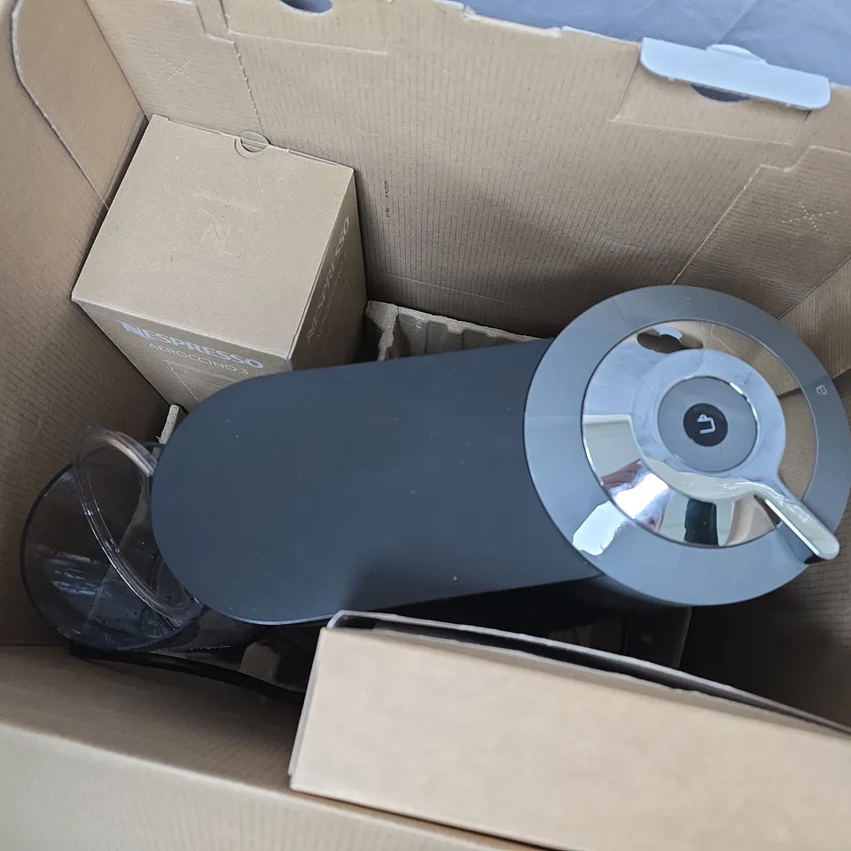 NESPRESSO VERTUO NEXT WITH MILK FROTHER, DARK GREY BY DELONGHI 