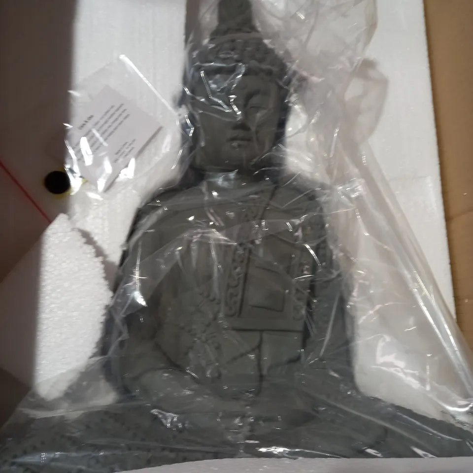 BUDDHA STATUE DECORATION GREY