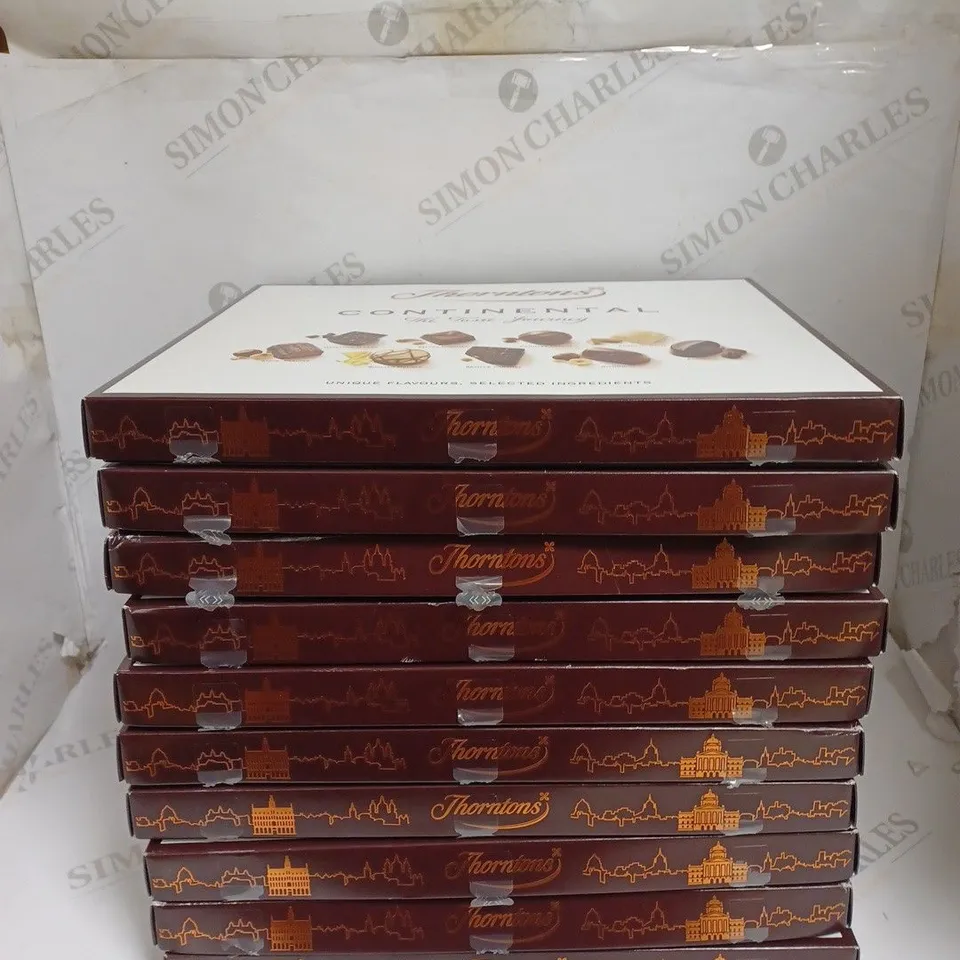 APPROXIMATELY 10 THORNTON'S CONTINENTAL COLLECTION CHOCOLATES (10 X 454G)