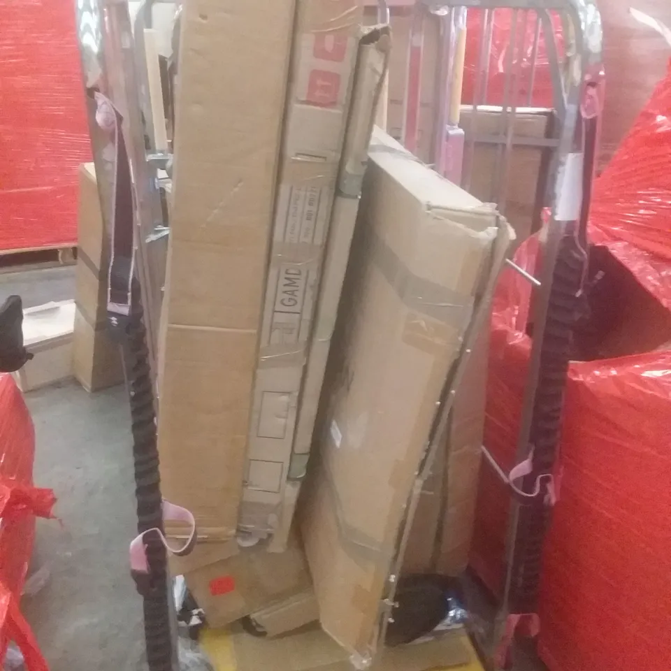 PALLET OF ASSORTED ITEMS INCLUDING BASSINET AND BEDSIDE SLEEPER, AIR MATTRESS, BALLOON ARCH STAND, COMPACT CANOPY