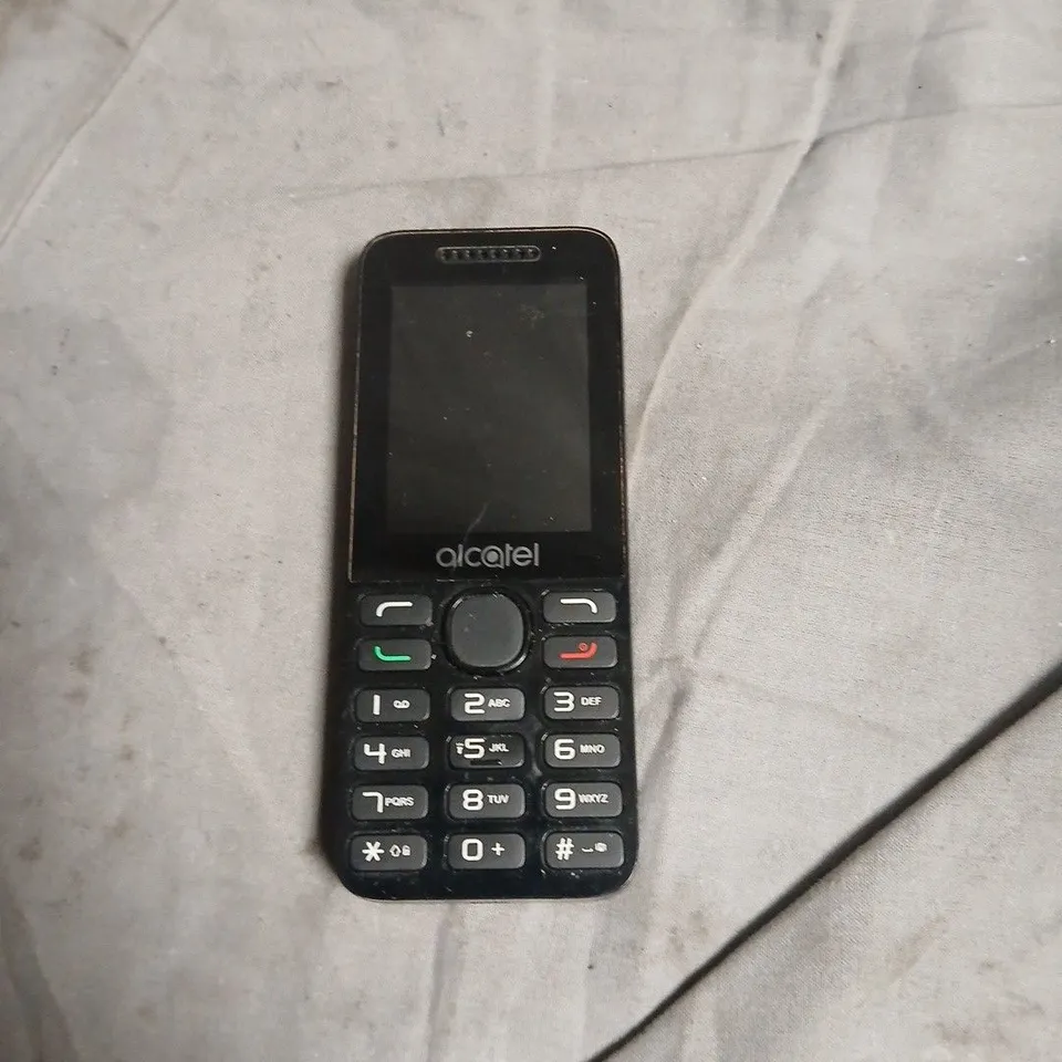 ALCATEL MOBILE PHONE WITH KEYPAD AND CAMERA – BLACK