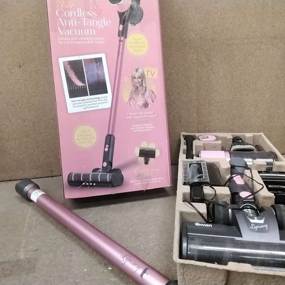 BOXED SWAN LYNSEY CORDLESS ANTI-TANGLE VACUUM