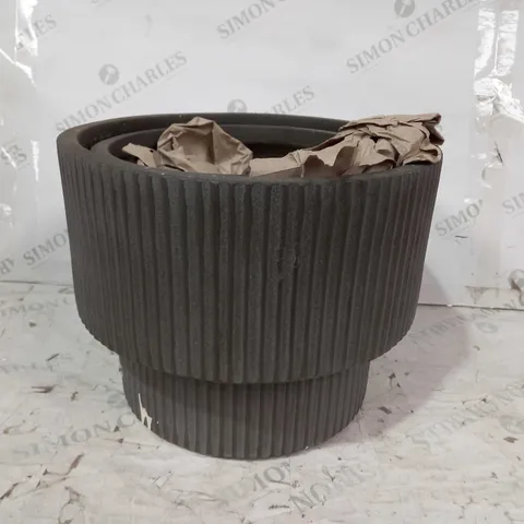 SET OF 2 ROUND TIERED PLANTERS