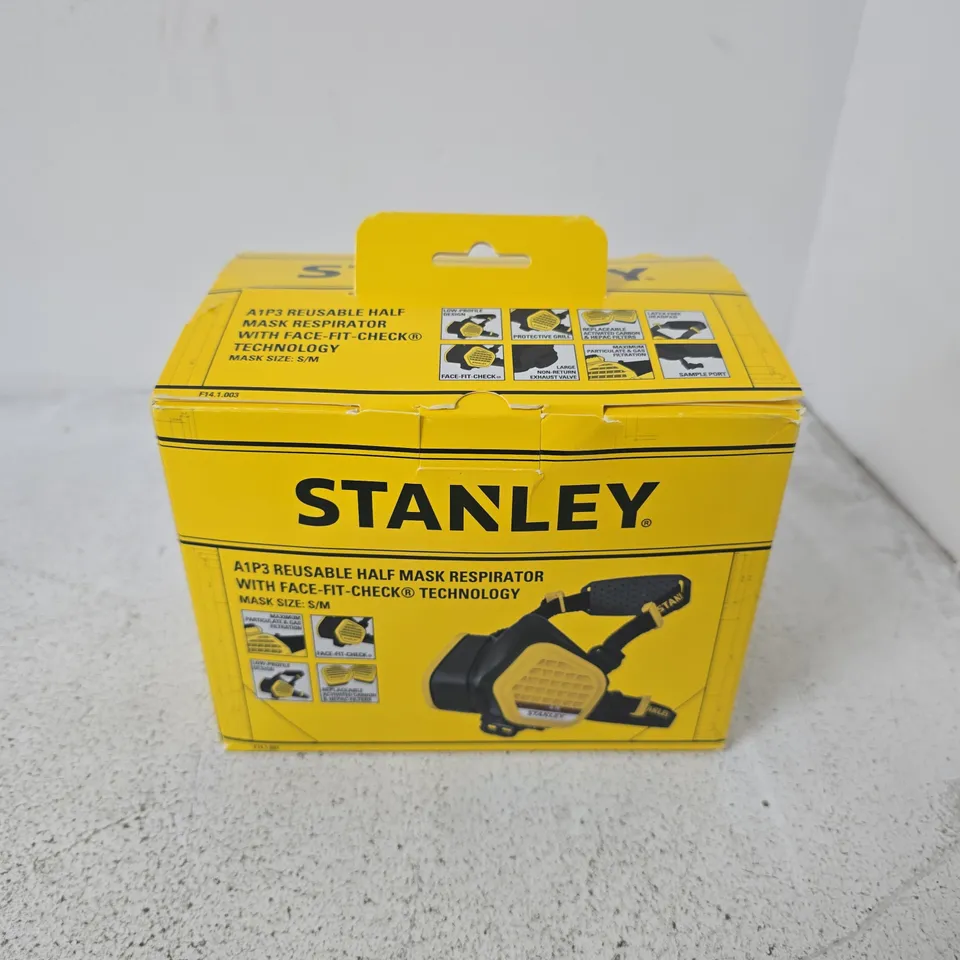 BOXED STANLEY A1P3 REUSABLE HALF MASK RESPIRATOR - S/M