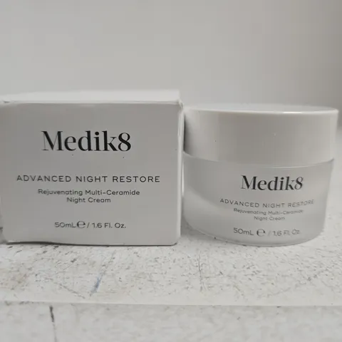 MEDIK8 ADVANCED NIGHT RESTORE REJUVENATING MULTI-CERAMIDE NIGHT CREAM – 50ML – BOXED