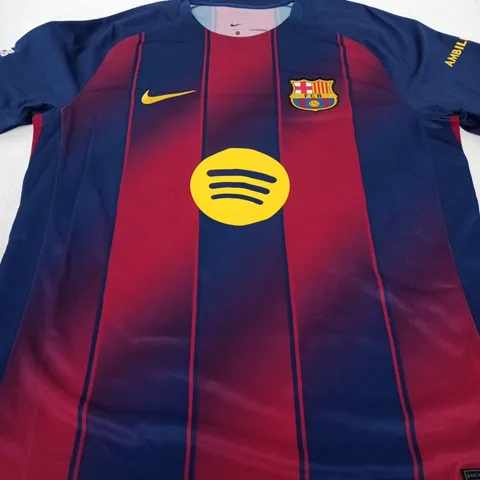 FC BARCELONA HOME JERSEY - SIZE L - HOSSEIN 30