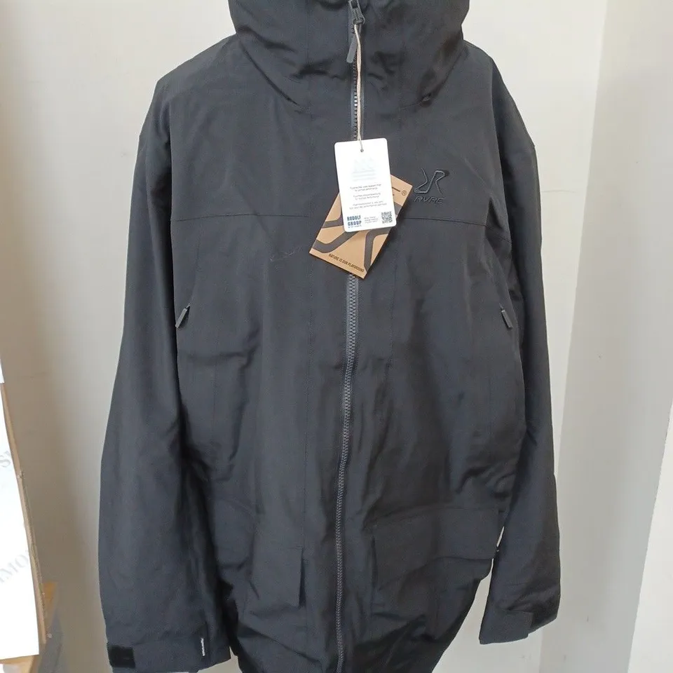 RVRC BLACK PARKA COAT SIZE 2XL
