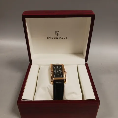 LADIES STOCKWELL WATCH – TEXTURED DIAL WITH SUB DIAL MINUTE HAND – LEATHER STRAP