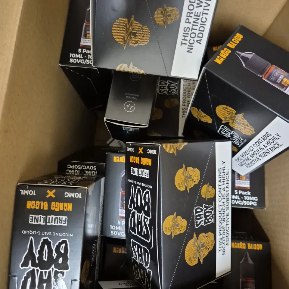 APPROXIMATELY 15 ASSORTED E-CIGARETTE PRODUCTS TO INCLUDE - SAD BOY, GEEK VAPE, INNOKIN ETC 