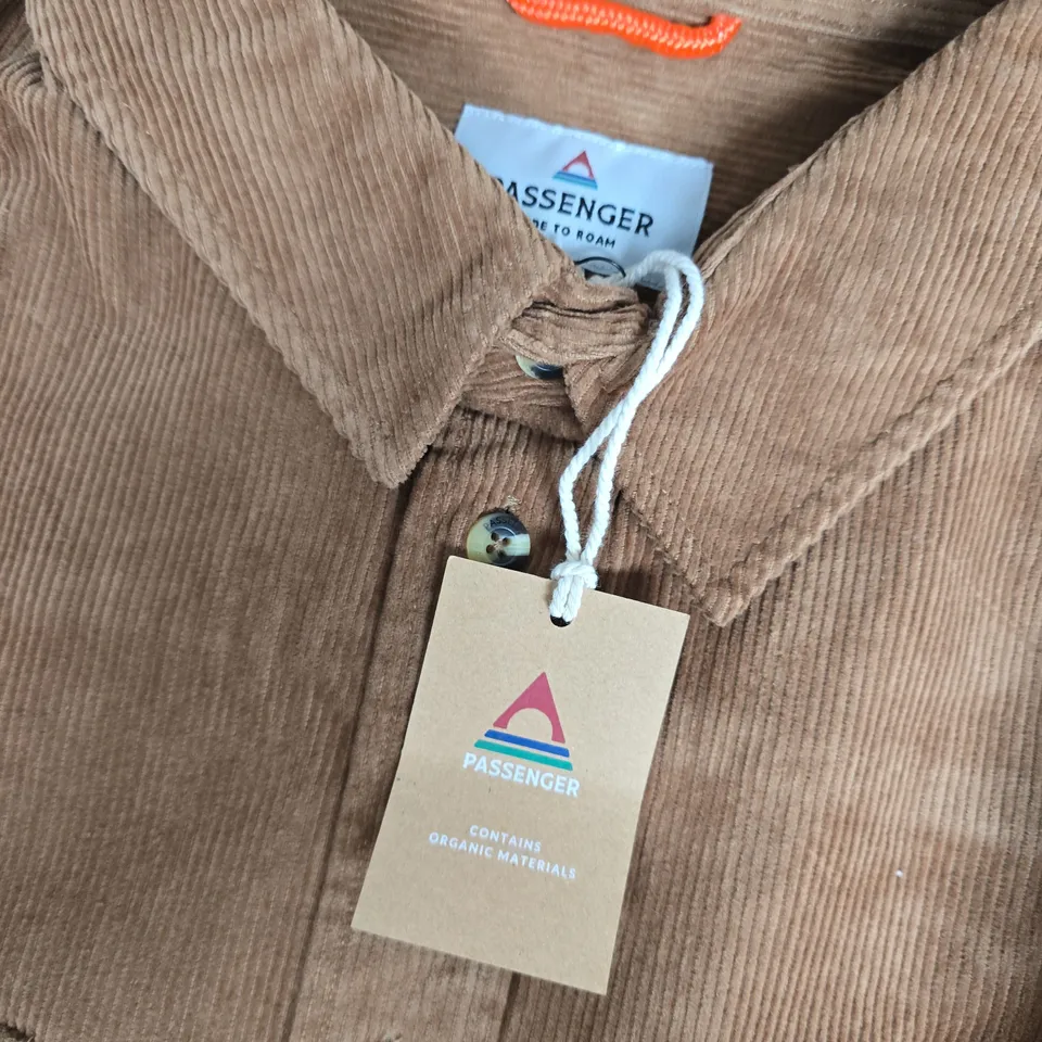 PASSENGER BACKCOUNTRY CORD SHIRT IN TOFFEE - MEDIUM