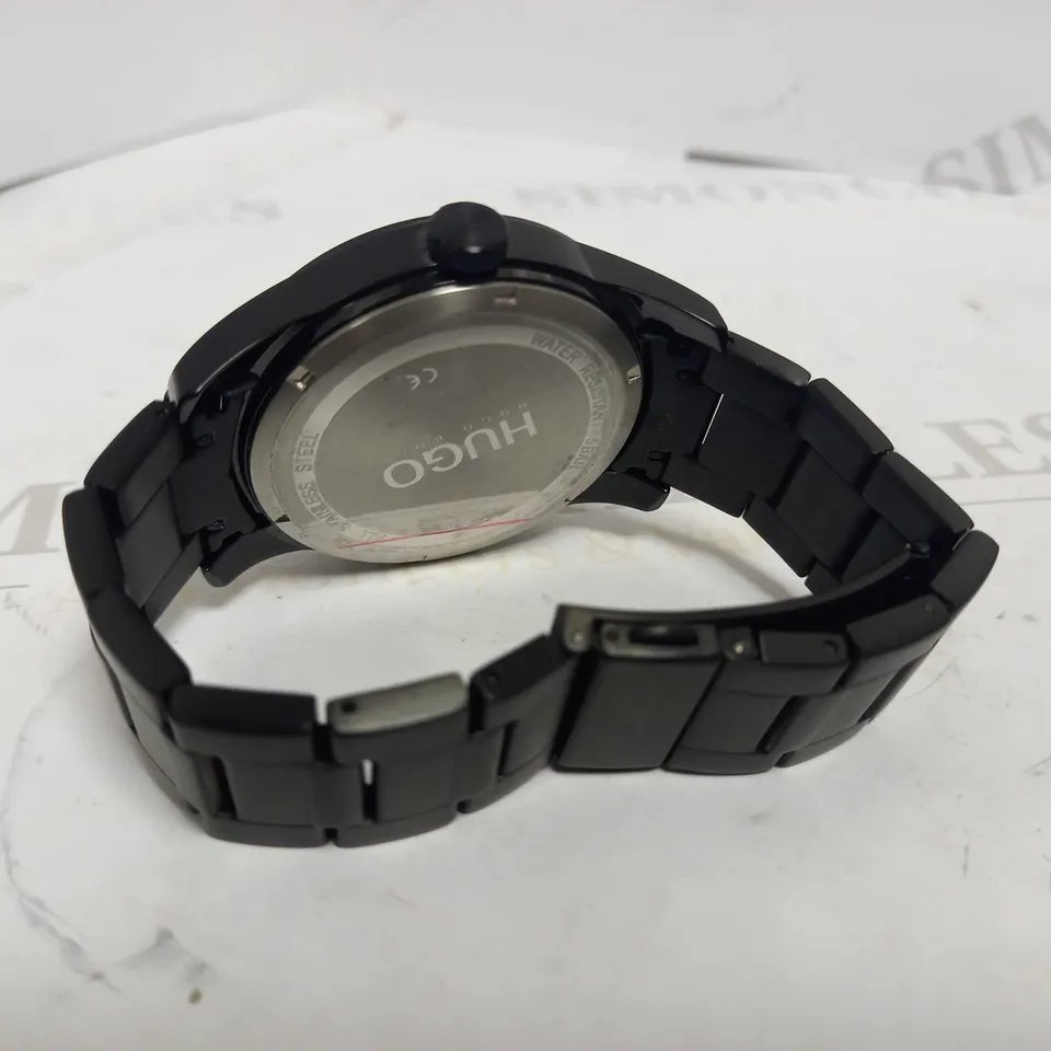 HUGO #SKELETON WATCH BLACK BRACELET WATCH RRP £219