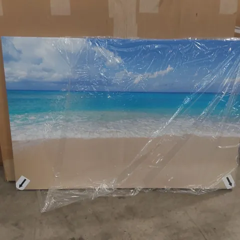 BOXED CARIBBEAN BEACH - WRAPPED CANVAS