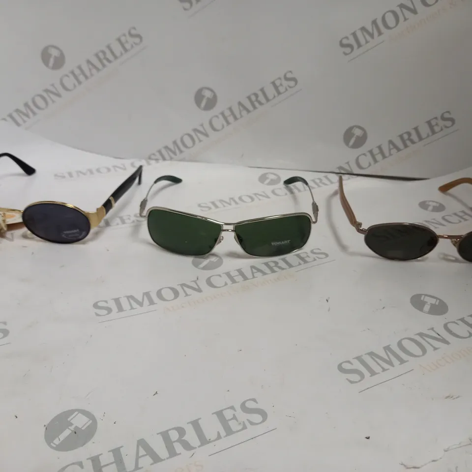 BOX OF APPROX 6 PAIRS OF ASSORTED SUNGLASSES TO INCLUDE VOGART 3573, VOGART 2684I, VOGART 3564. 