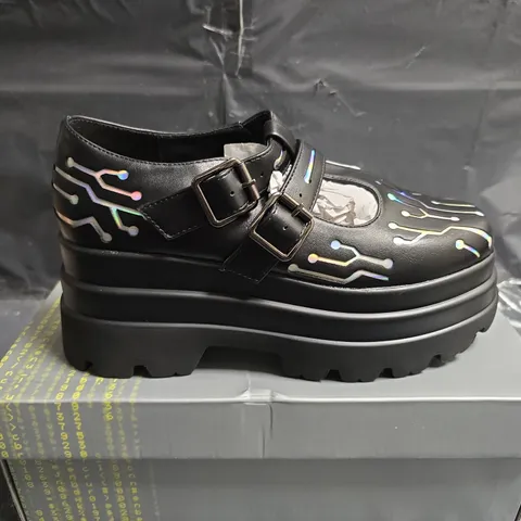 BOXED PAIR OF KOI CYBERNETIC STOMPER MARY JANES - UK SIZE 5