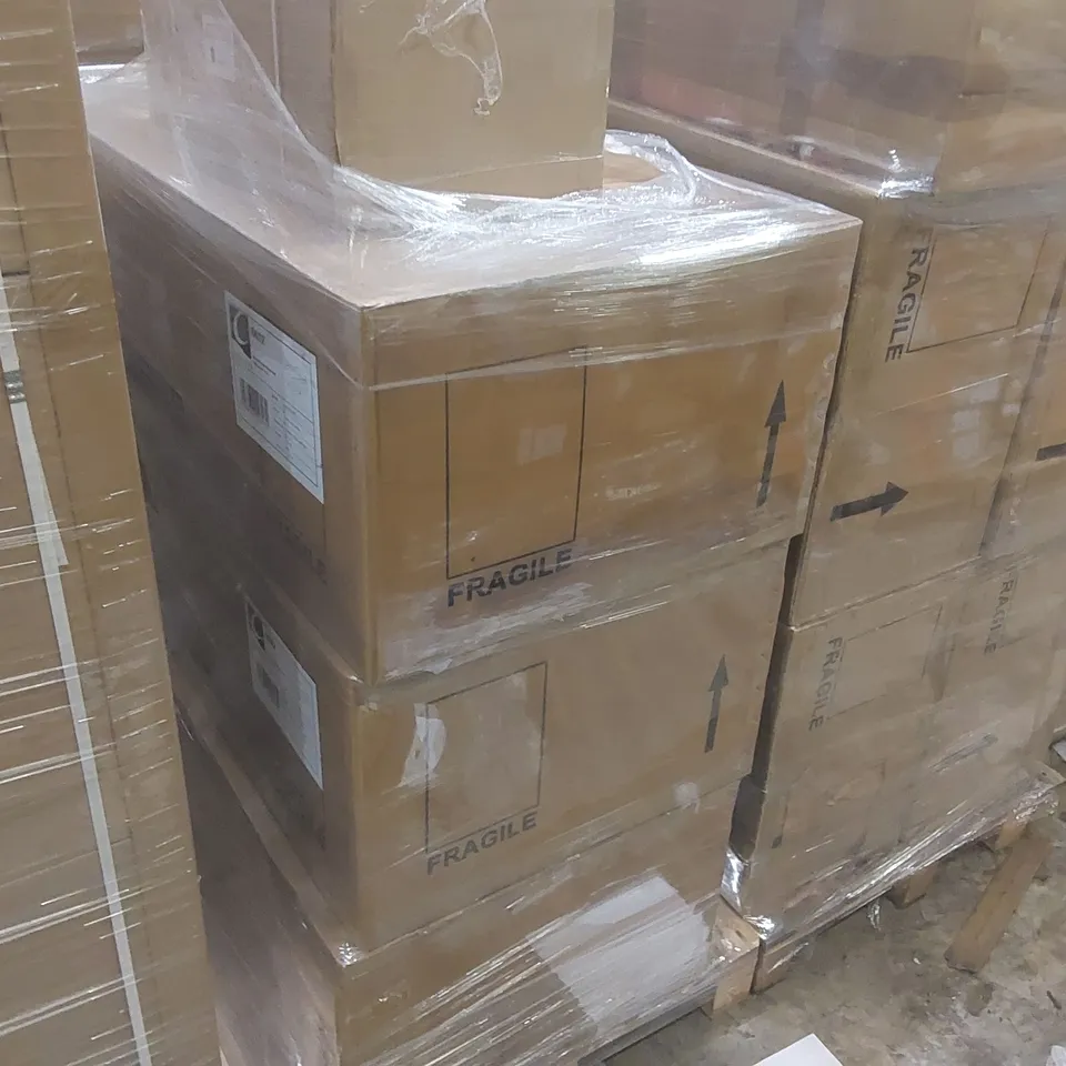 PALLET CONTAINING A LARGE QUANTITY OF ASSORTED BATHROOM FURNITURE PARTS INCLUDING: SAVENA SINGLE DRAWER VANITY BASES, CALYPSO BASE CARCASS ECT